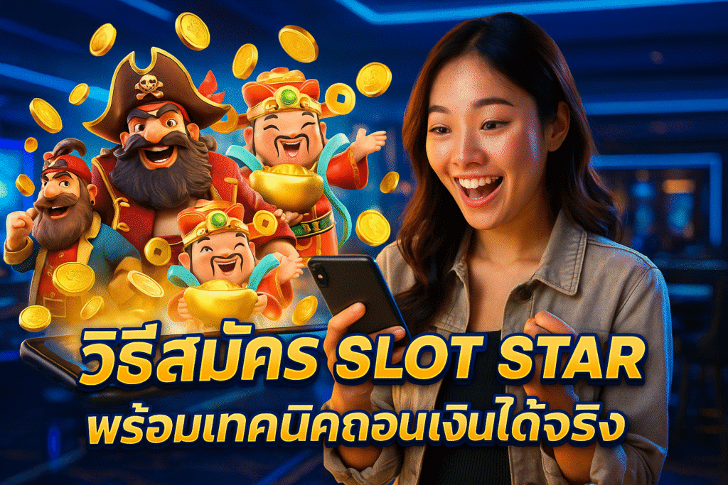วิธีสมัคร SLOT STAR พร้อมเทคนิคถอนเงินได้จริง