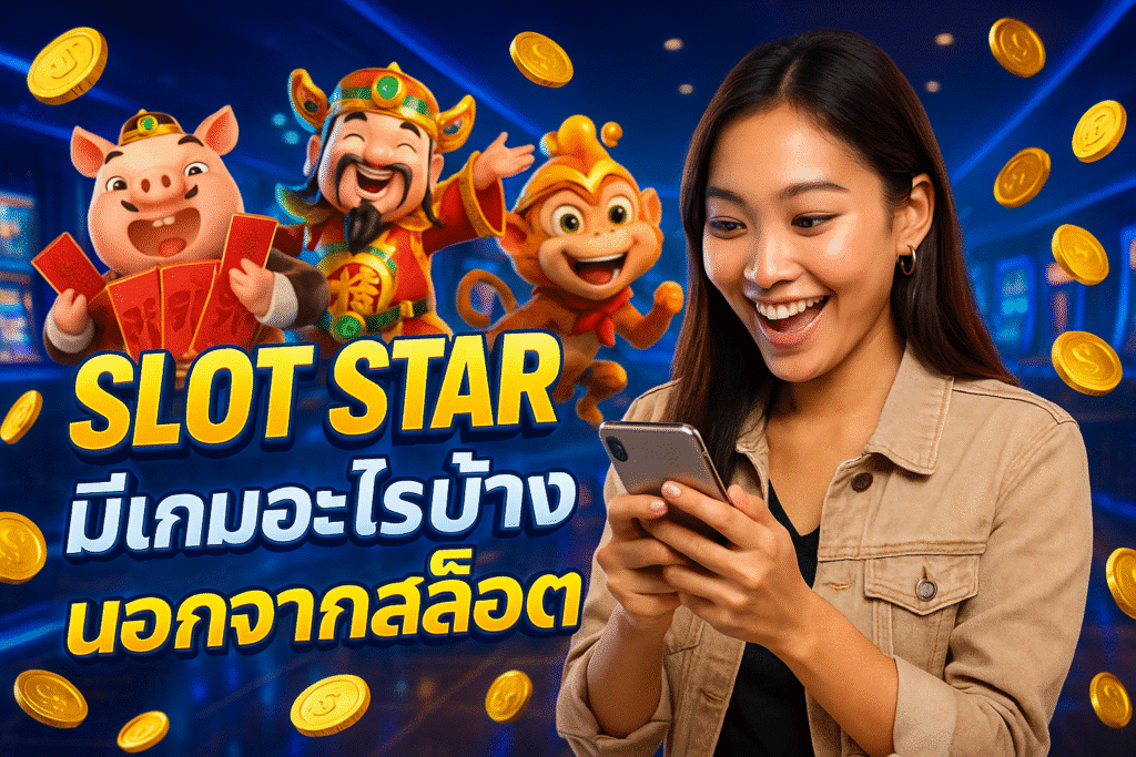SLOT STAR มีเกมอะไรบ้างนอกจากสล็อต